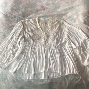 Free People White Bohemian Blouse